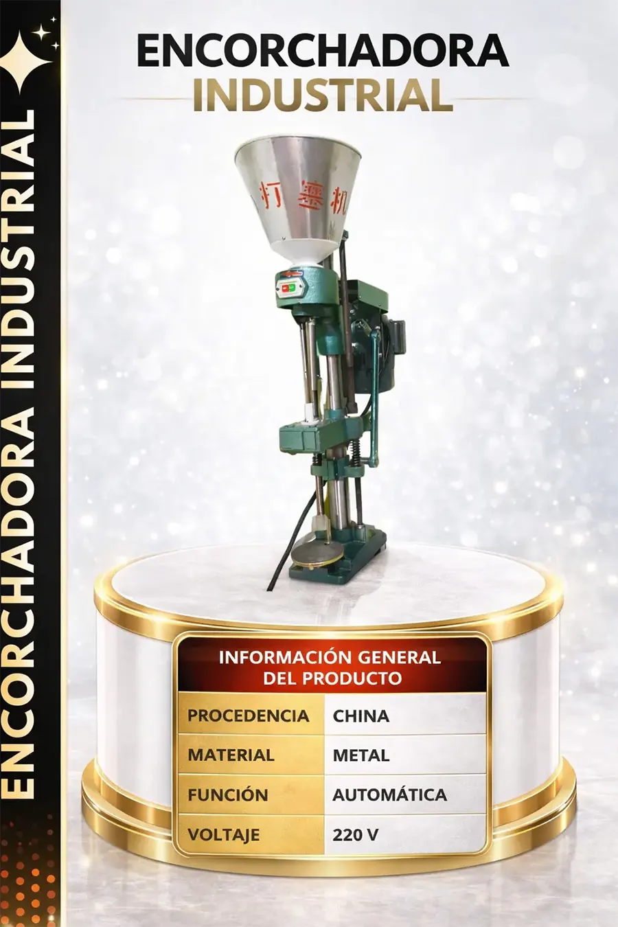 Encorchadora Industrial en Perú